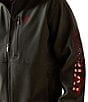 Ariat Big & Tall Logo Softshell Jacket, Color:Charcoal - Image 4
