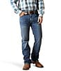 Ariat Big & Tall M4 Bannock Hugo Relaxed Fit Bootcut Jeans, Color:Blue - Image 1