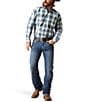 Ariat Big & Tall M4 Bannock Hugo Relaxed Fit Bootcut Jeans, Color:Blue - Image 3