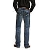 Color:Blue - Image 2 - Big & Tall M5 Straight Stretch Marshall Stackable Straight Leg Jeans