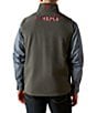 Ariat Big & Tall Softshell Logo Vest, Color:Charcoal - Image 2