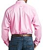 Color:Prism Pink - Image 2 - Big & Tall Twill Long-Sleeve Woven Shirt
