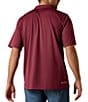 Ariat Big & Tall TEK Performance Short Sleeve Polo Shirt, Color:Red - Image 2