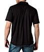 Ariat Big & Tall TEK Performance Short Sleeve Polo Shirt, Color:Black - Image 2