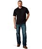 Ariat Big & Tall TEK Performance Short Sleeve Polo Shirt, Color:Black - Image 3