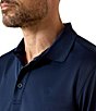 Ariat Big & Tall TEK Performance Short Sleeve Polo Shirt, Color:Navy - Image 4