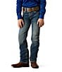 Ariat Big Boys B5 Slim Charger Stackable Slim Fit Straight Leg Denim Jeans - Image 1