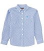 Color:Blue - Image 1 - Big Boys 7-14 Long Sleeve Perry Classic Fit Shirt