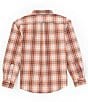 Color:Pink - Image 2 - Big Boys 8-20 Plaid Long Sleeve Pro Series Knox Classic Fit Shirt