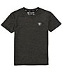 Color:Charcoal - Image 2 - Big Boys 8-20 Short Sleeve Charger Vertical Flag T-Shirt