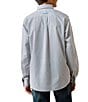 Ariat Big Boys Long Sleeve Pro White Geometric Button Front Shirt - Image 2