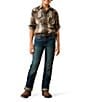 Ariat Big Boys Long Sleeve Retro Howell Plaid Woven Shirt - Image 3