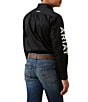 Ariat Big Boys Long Sleeve Team Logo Twill Shirt - Image 2