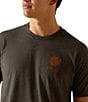 Ariat Cactus Arch Short Sleeve T-Shirt, Color:Charcoal - Image 4