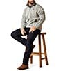 Ariat Caldwell Logo 1/4 Zip Sweater, Color:Heather Gray - Image 2