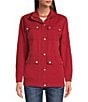 Color:Karanda Red - Image 4 - Calumet Long Sleeve Water Resistant Field Jacket