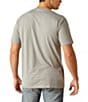 Color:Gray - Image 2 - Camouflage Mexico Flag Short Sleeve Graphic T-Shirt