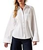 Ariat Cassidy Pearl Snap Long Bell Sleeve Top - Image 1