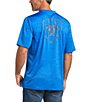 Color:Cerulean Blue - Image 2 - Charger Shield Graphic Short-Sleeve Tee