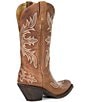 Color:Brown - Image 2 - Circuit Rosewood Leather Western Boots