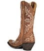 Color:Brown - Image 3 - Circuit Rosewood Leather Western Boots