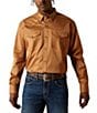 Ariat Classic Fit Long Sleeve Solid Shirt, Color:Beige/Khaki - Image 1