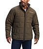 Ariat Crius Insulated Water-Resistant Quilted Jacket, Color:Gray - Image 1