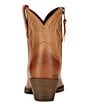 Color:Burnt Sugar - Image 2 - Darlin Short Leather Block Heel Western Boots