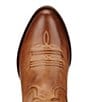Color:Burnt Sugar - Image 4 - Darlin Short Leather Block Heel Western Boots