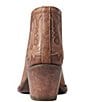 Color:Brown - Image 2 - Dixon Leather Block Heel Western Booties