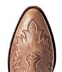 Color:Brown - Image 5 - Dixon Leather Block Heel Western Booties