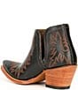 Color:Brooklyn Black - Image 3 - Dixon Leather Block Heel Western Booties