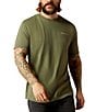 Ariat Duck Short Sleeve T-Shirt, Color:Surplus Green - Image 2