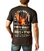 Ariat Eagle Short Sleeve T-Shirt, Color:Black - Image 1