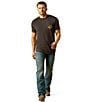 Ariat Eagle Short Sleeve T-Shirt, Color:Black - Image 3