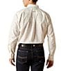 Color:White - Image 2 - Edmond Printed Classic Fit Long Sleeve Poplin Shirt