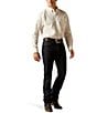 Color:White - Image 3 - Edmond Printed Classic Fit Long Sleeve Poplin Shirt