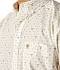 Color:White - Image 4 - Edmond Printed Classic Fit Long Sleeve Poplin Shirt