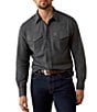 Ariat Fitted Solid Twill Woven Shirt - Image 1