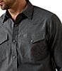 Ariat Fitted Solid Twill Woven Shirt - Image 3