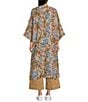 Ariat Flora Sheer Georgette 3/4 Sleeve Open Front Duster, Color:Prairie Floral - Image 2