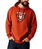Ariat Forest Badge Long Sleeve Fleece Hoodie, Color:Dark Orange - Image 1