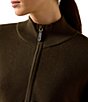 Ariat Foxleigh Ribbed Knit Mock Neck Long Sleeve Sweater Top - Image 3