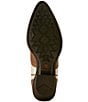 Ariat Heritage Blossom White Brown Floral Leather Western Boots - Image 6