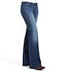 Color:Joanna - Image 1 - Kelsea Mid Rise 5-Pocket Stretch Wide Leg Jeans