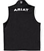 Ariat Logo Sleeveless Softshell Vest, Color:Black - Image 2
