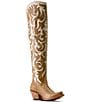 Ariat Lyra Scroll Over The Knee Zip Up Leather Western Boots - Image 1