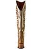 Ariat Lyra Scroll Over The Knee Zip Up Leather Western Boots - Image 2