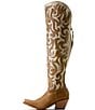 Ariat Lyra Scroll Over The Knee Zip Up Leather Western Boots - Image 3