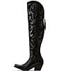 Ariat Lyra Scroll Over The Knee Zip Up Leather Western Boots - Image 3